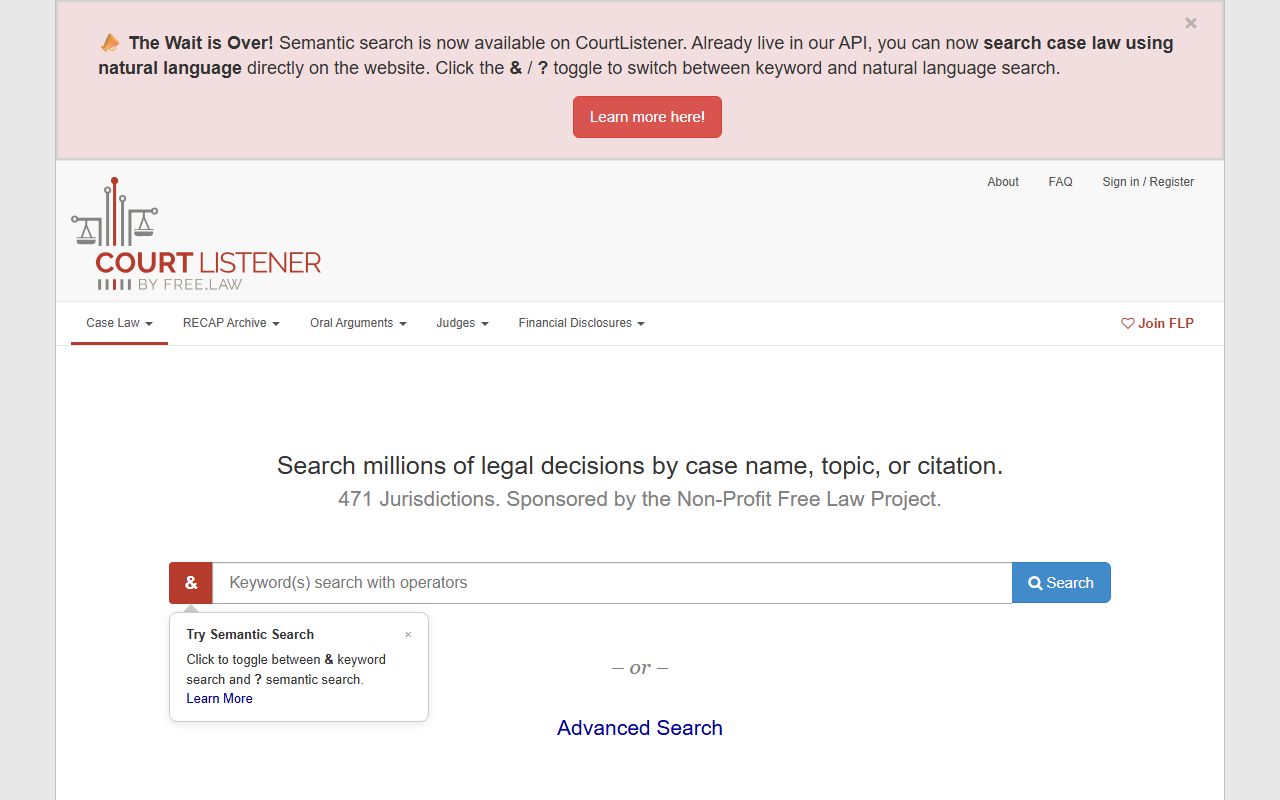 CourtListener federal court research tool for Mecklenburg County related cases